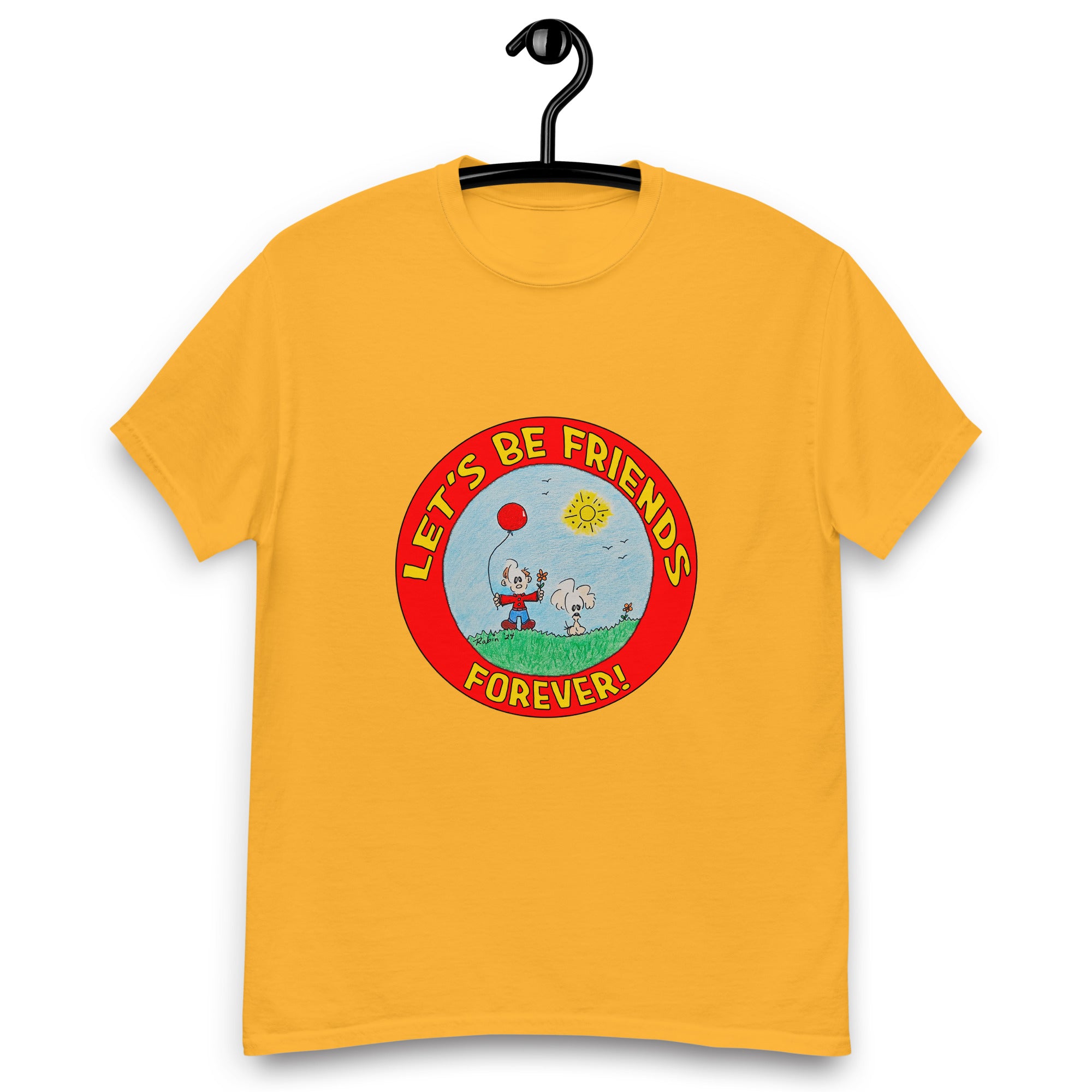 Let's Be Friends | Adult T-Shirt – Pete & Peaches